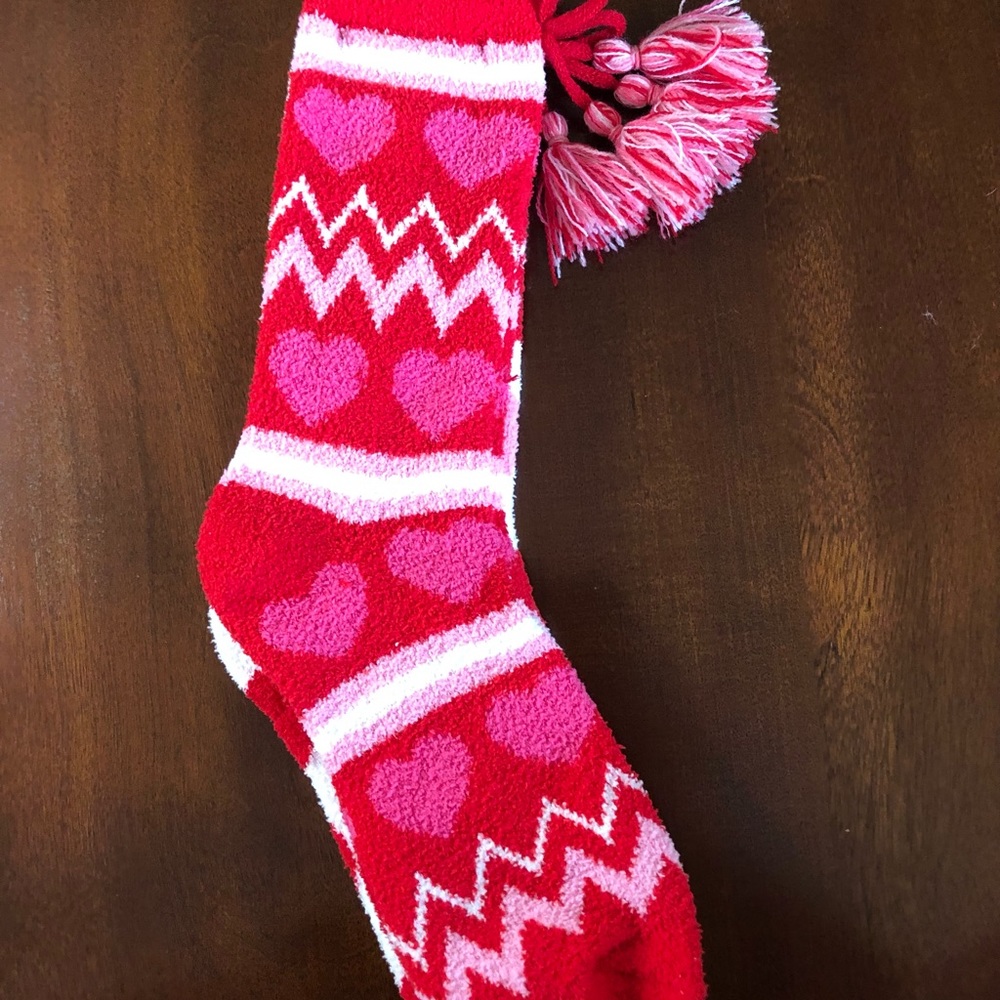 Hallmark Hearts Fuzzy Cozy Socks
